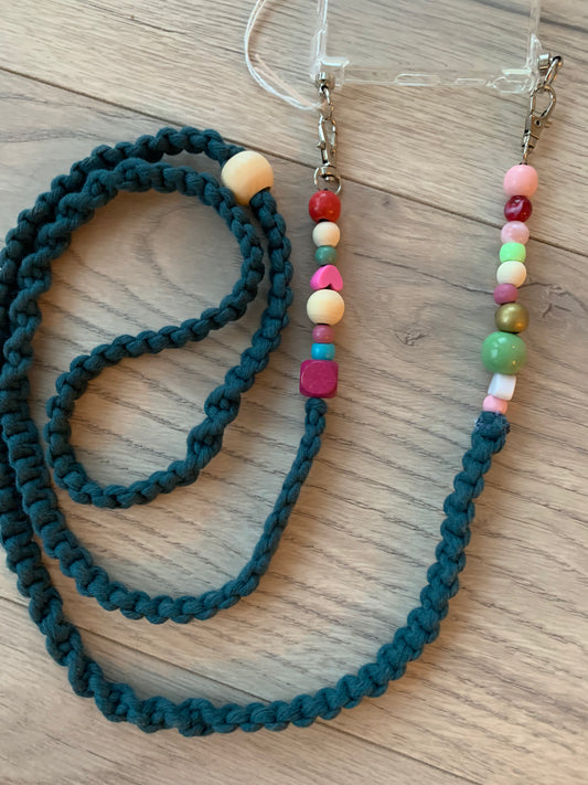 Macramé ól / blá / 50% AFSLÁTTUR