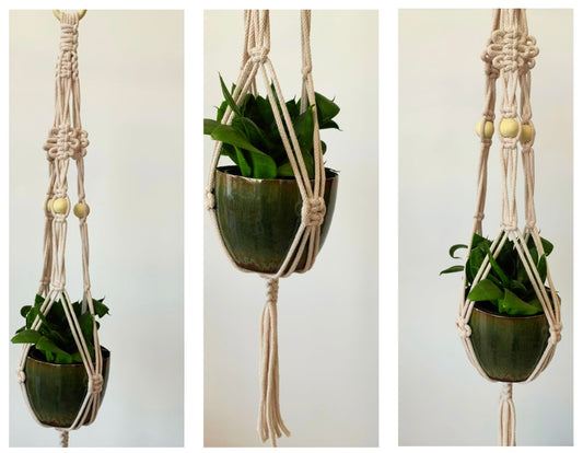 Gerðu þitt eigið macramé plöntuhengi/ Efni & uppskrift