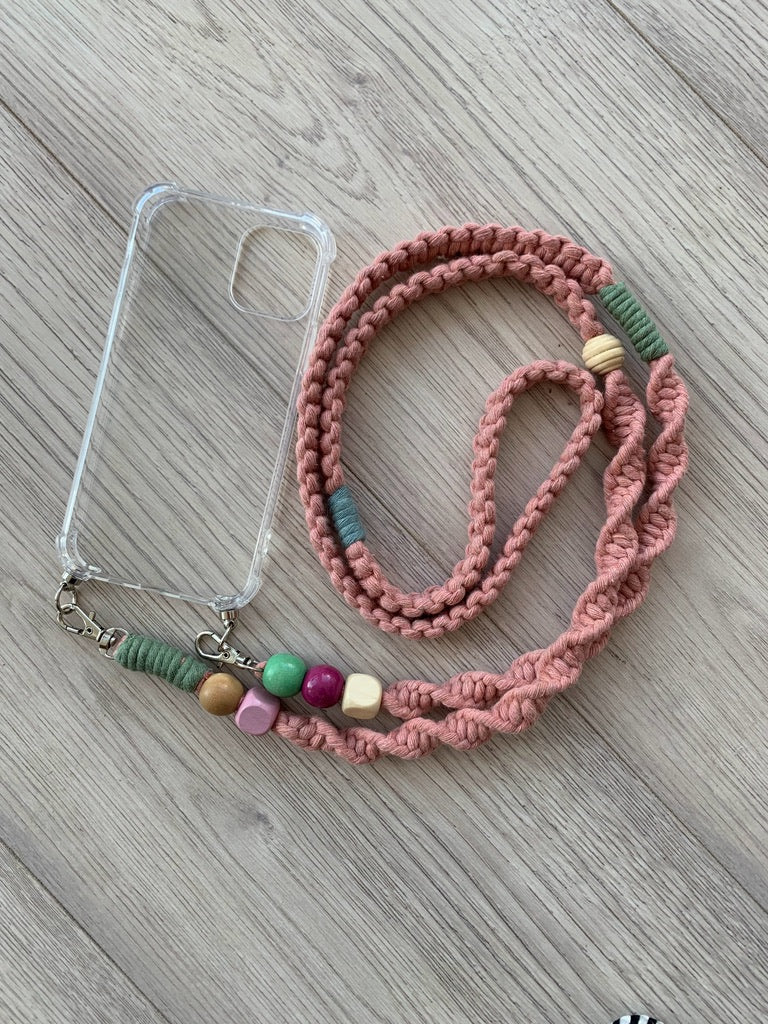 Macramé ól / bleik / 50% AFSLÁTTUR