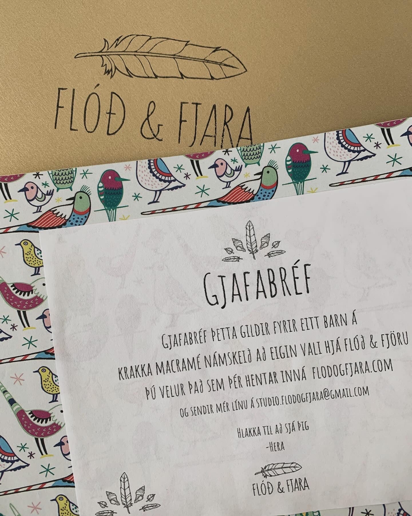 Gjafabréf á krakkanámskeið