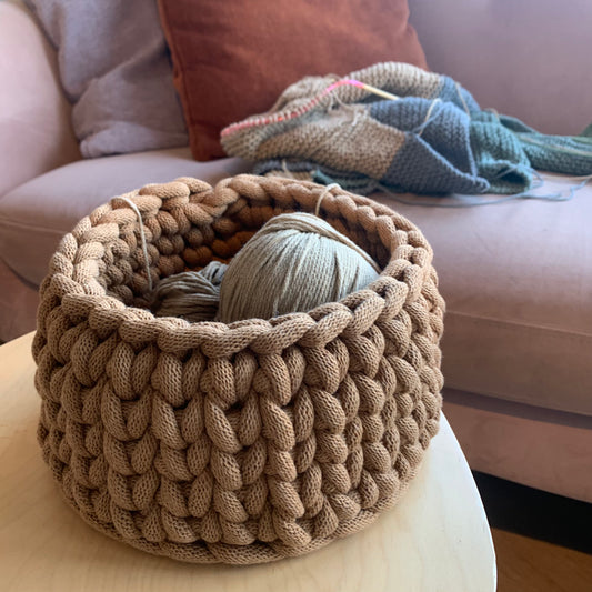 Hekluð karfa / Garnkarfa / Caramel