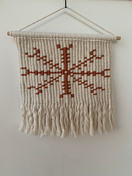 Vegghengi / Ægishjálmur / terracotta