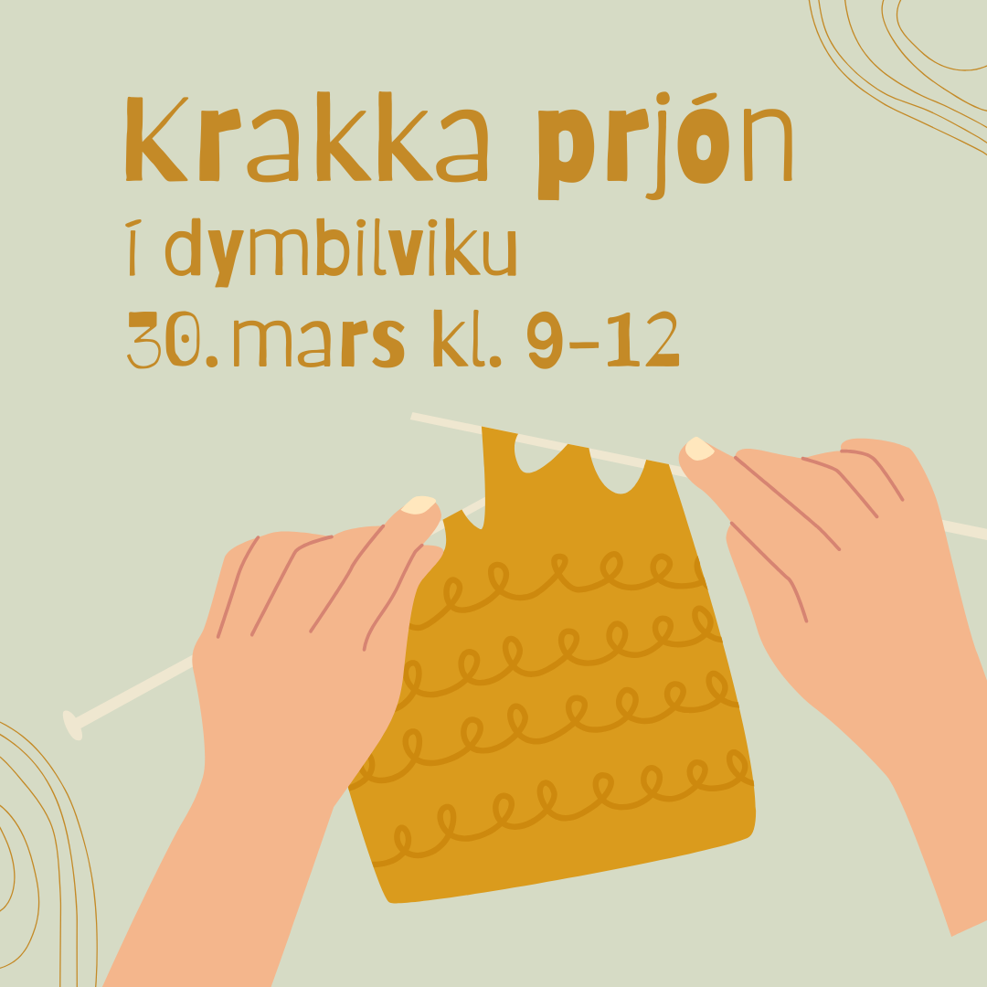 Krakka prjón í Dymbilviku / 30. mars