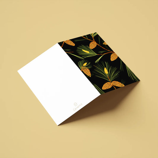 Tækifæriskort opnanlegt / Könglar