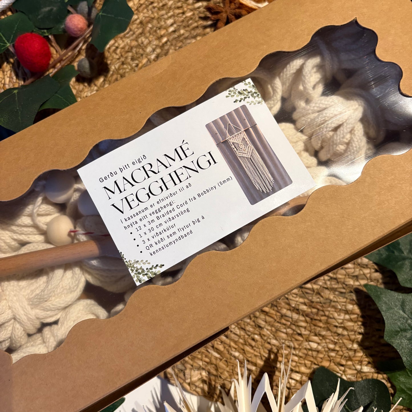 Gerðu þitt eigið macramé vegghengi / Efni & uppskrift