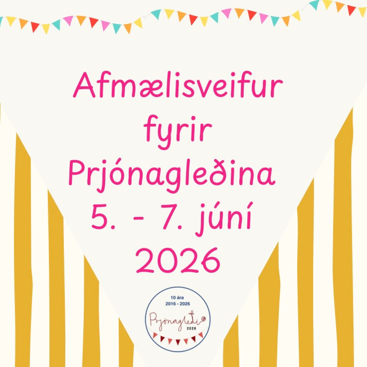 Afmælisveifur fyrir Prjónagleðina 2026