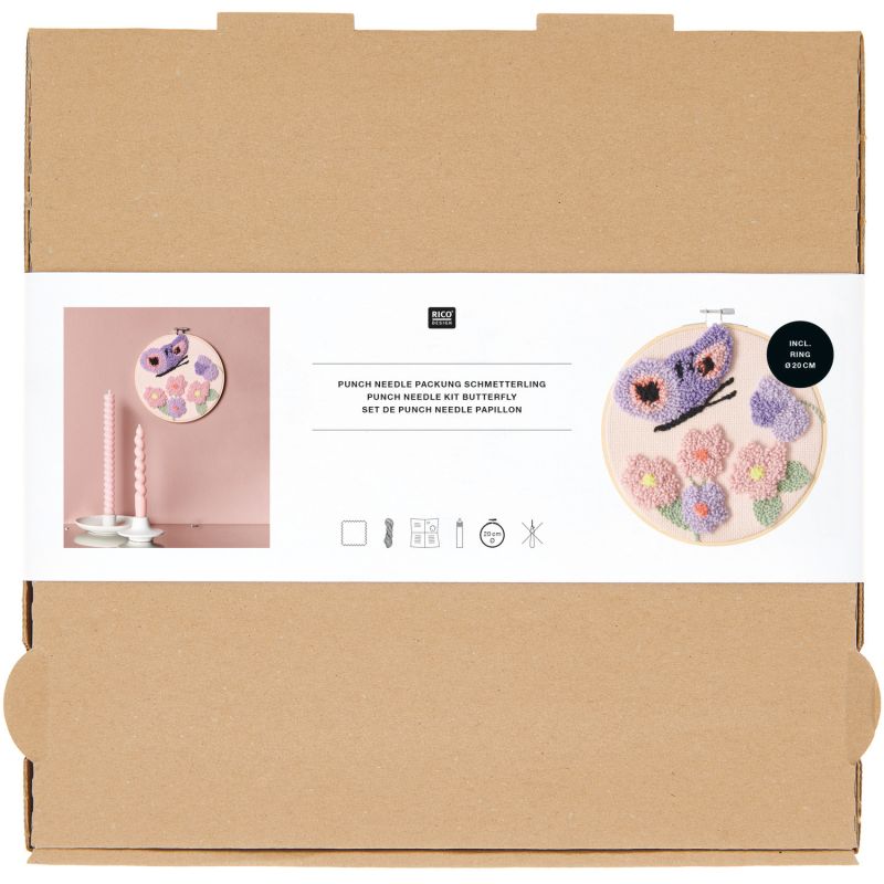 Rico Design / Myndflos sett án flosnálar / Fiðrildi