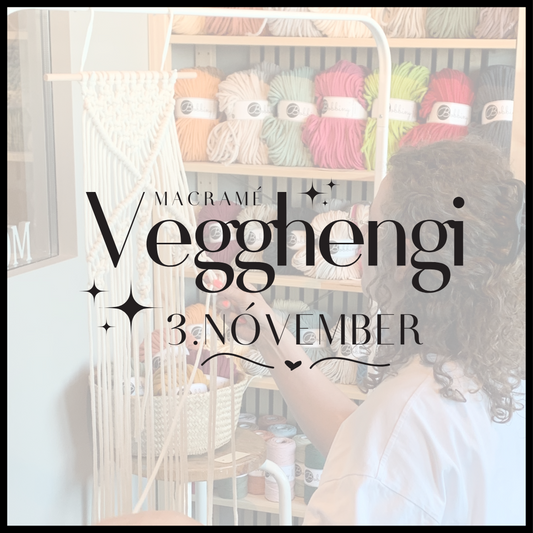 Macramé vegghengi / 3. nóvember