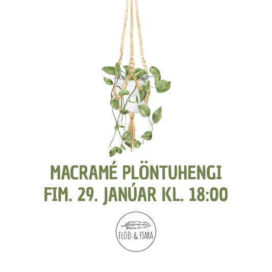 Macramé plöntuhengi / 29. janúar