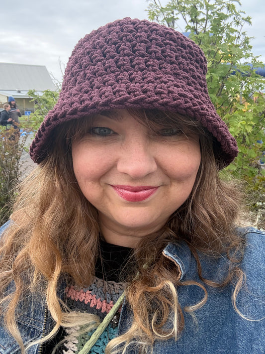 Bucket hattur / uppskrift