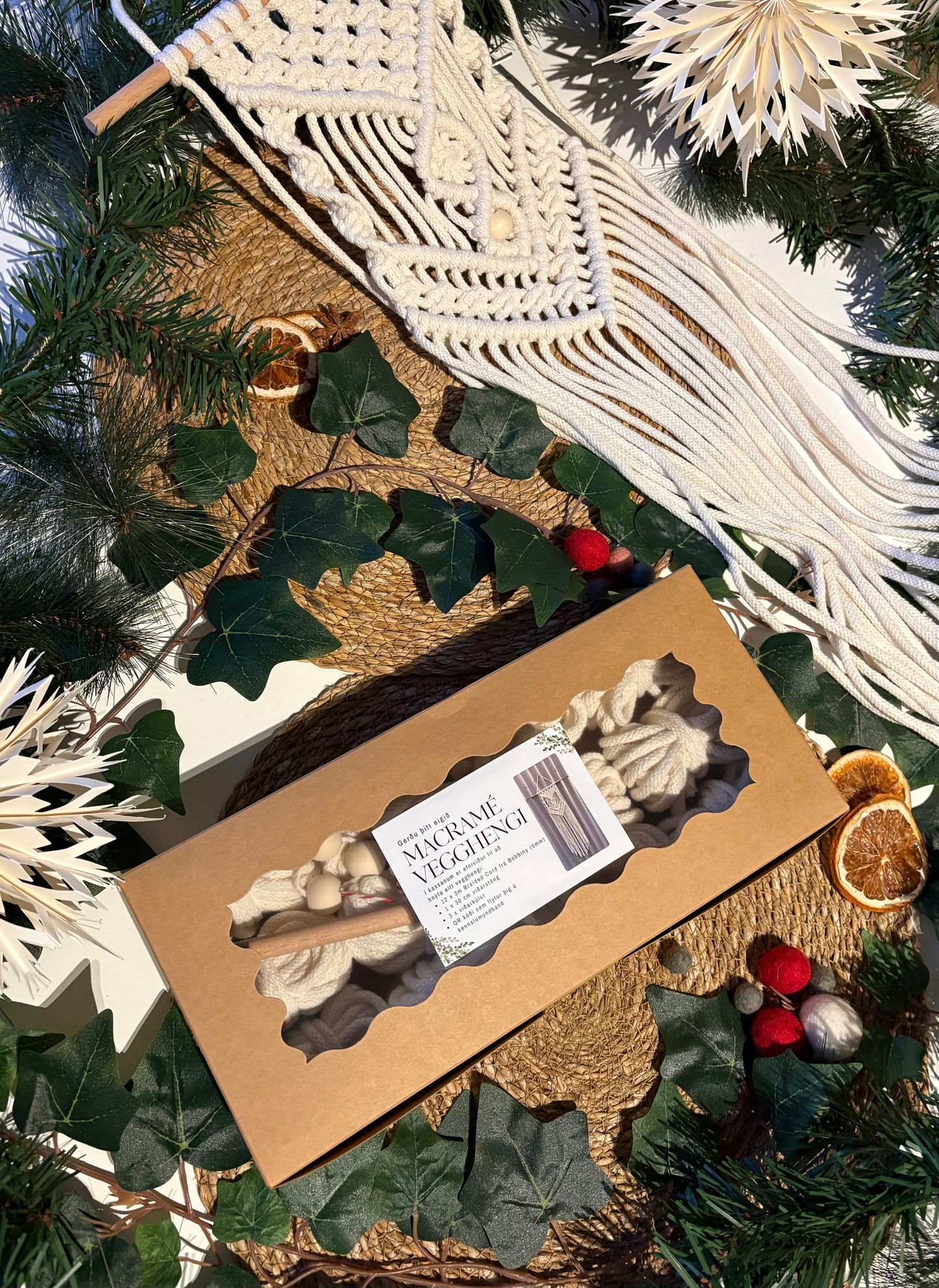 Gerðu þitt eigið macramé vegghengi / Efni & uppskrift