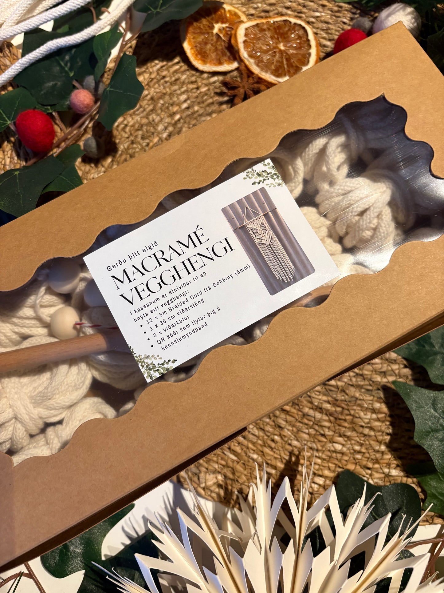 Gerðu þitt eigið macramé vegghengi / Efni & uppskrift