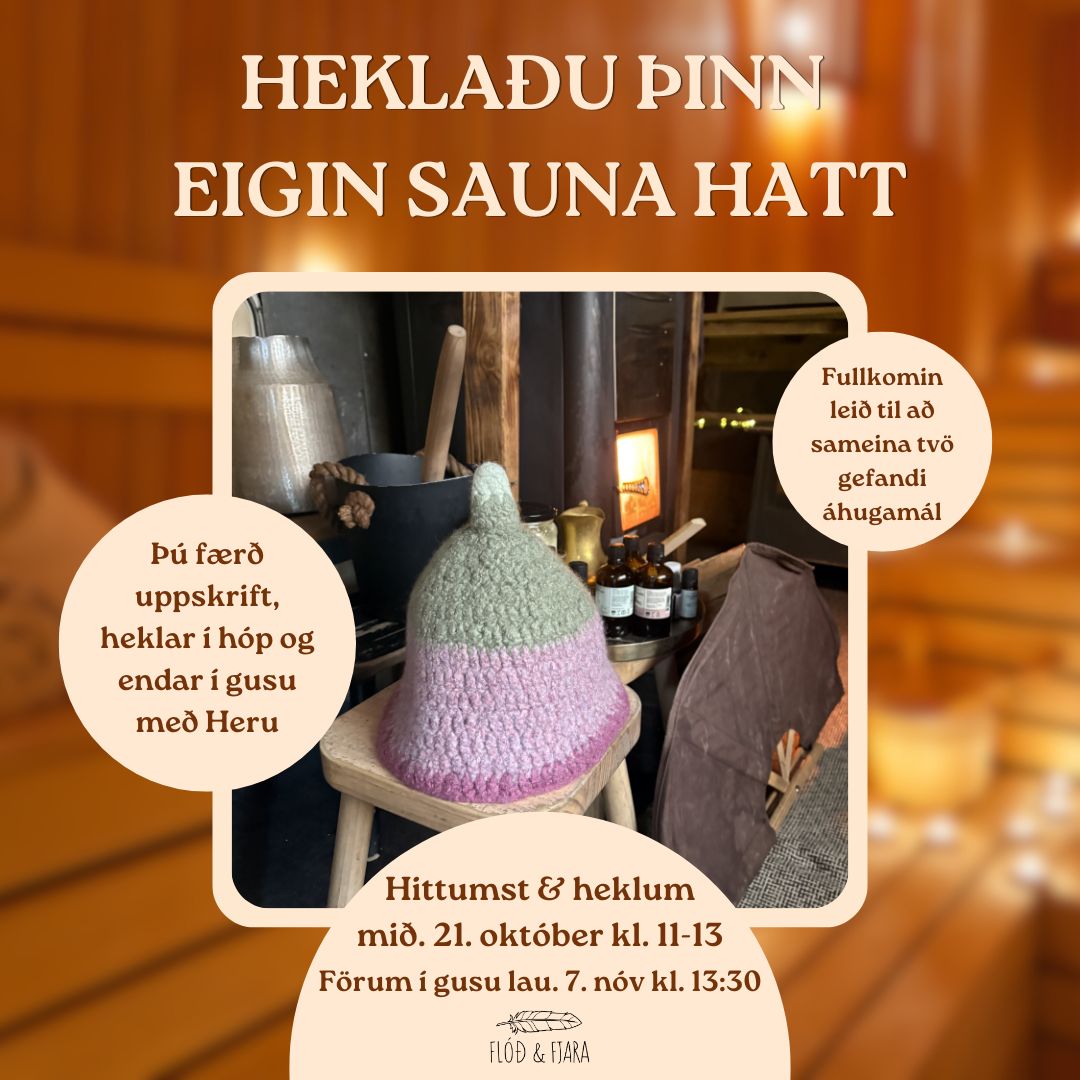 Heklaðu þinn eigin sauna hatt / 21. október / hádegisnámskeið