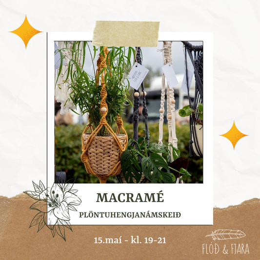 Macramé plöntuhengi / 15. maí