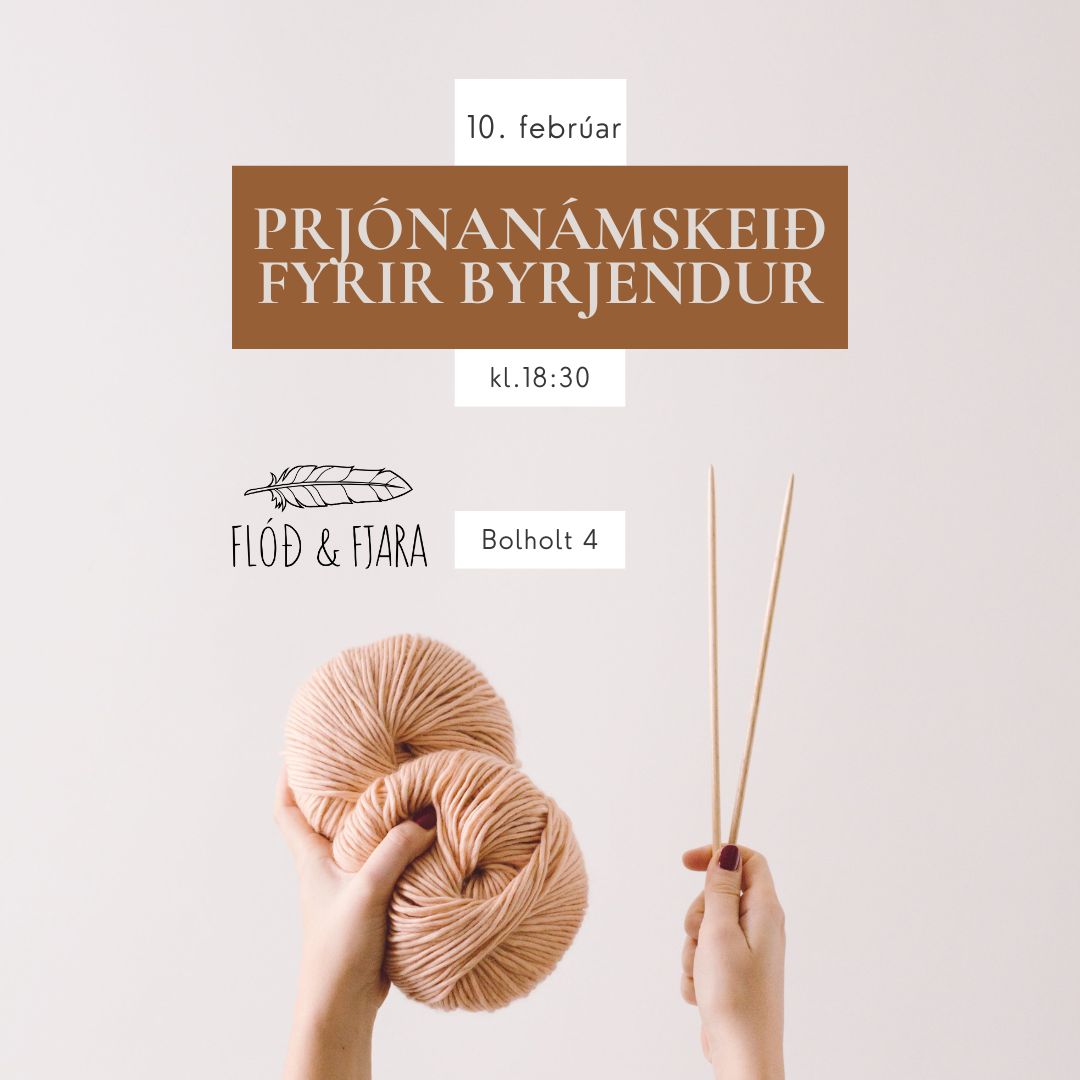 Prjónanámskeið fyrir byrjendur / 10. febrúar